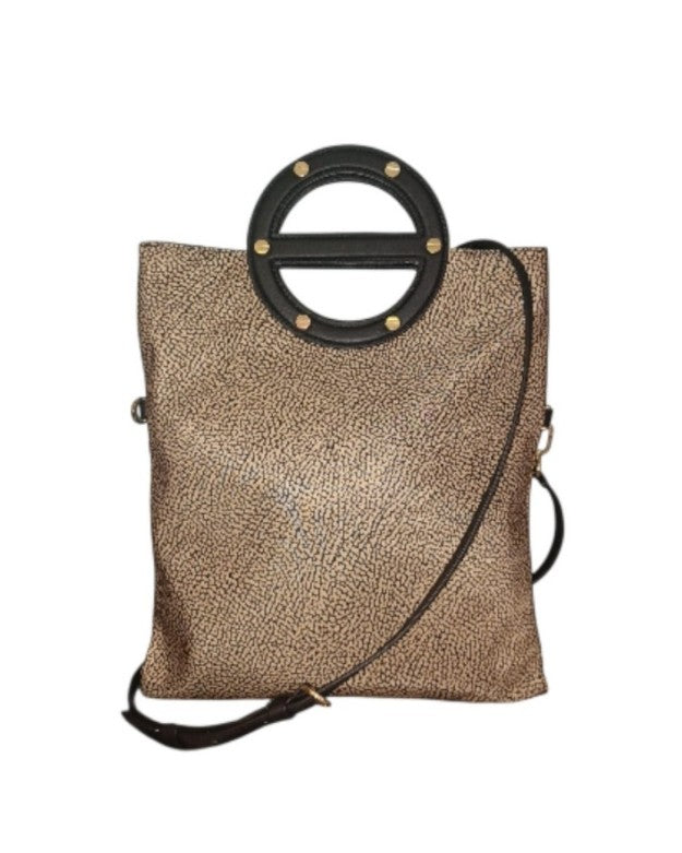 Borsa a mano con tracolla piatta BORBONESE