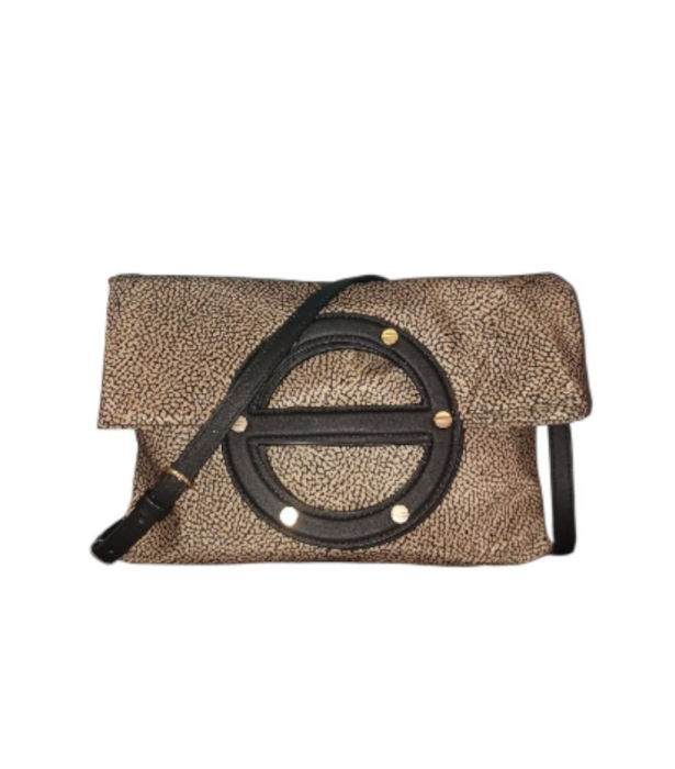 Borsa a mano con tracolla piatta BORBONESE
